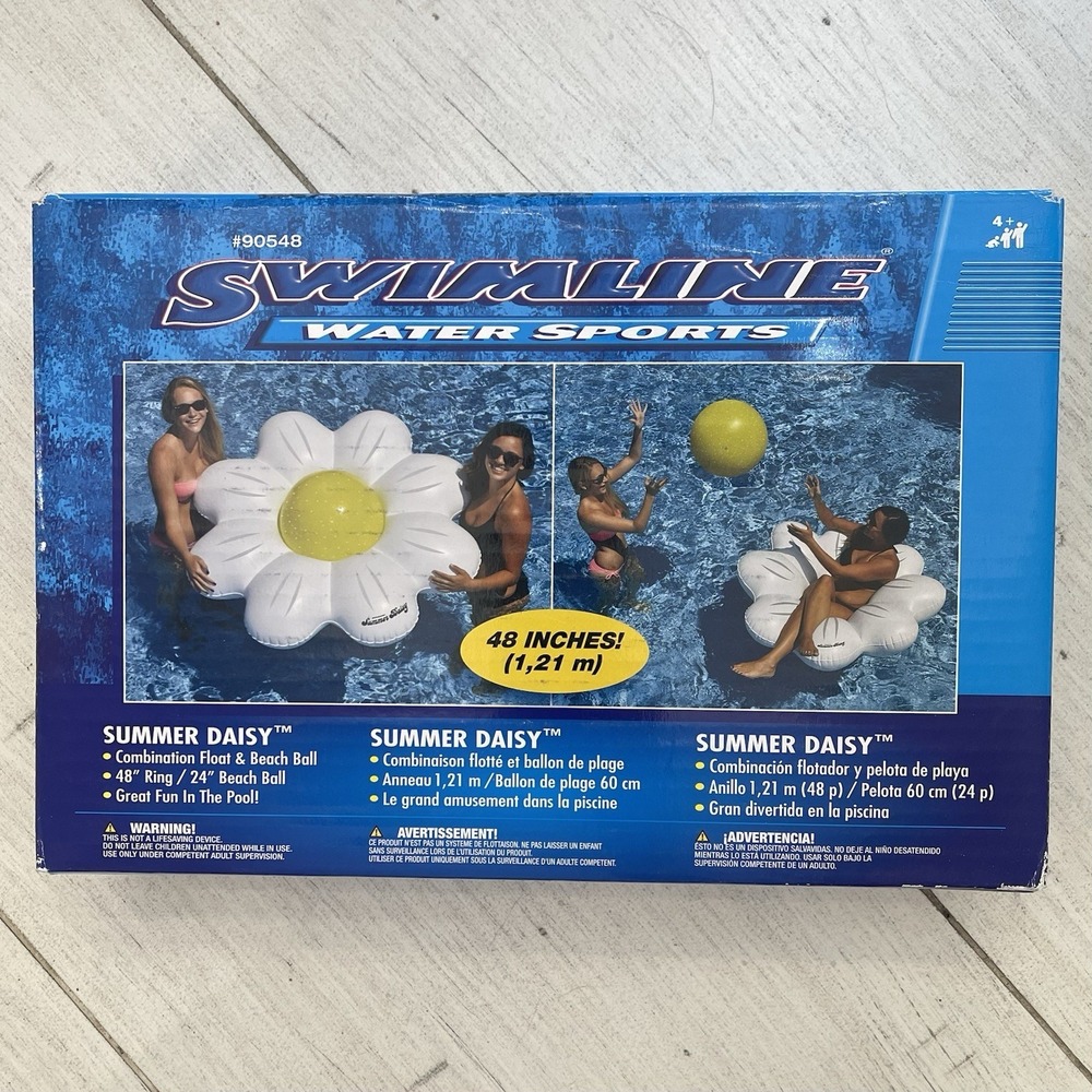Swimline Water Sports Inflatable Summer Daisy Game 48" Pool Float  NIB 90548